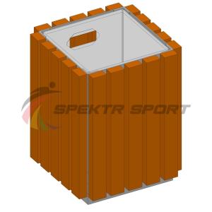 Купить Урна металлическая в деревянной обрешетке SP МФ400 в Могоче 